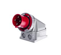 Fiche femelle 63A 4P 400V rouge IP67 POWER TWIST 534-6