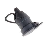 Zenitech Fiche femelle à clapet 16A 2P+T gris