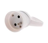 Fiche femelle anneau 1 prise 16A 2P+T - blanc - Zenitech