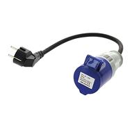 Carbest Solar Adaptateur prise femelle CEE P17 vers prise mâle Schuko 16 A 28 cm 220 V