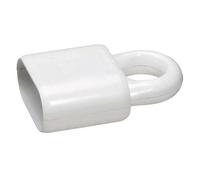 Fiche femelle en plastique - 2 phases - 6 A - blanc