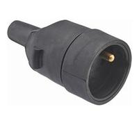 Fiche femelle étanche caoutchouc 2P+T 16 ampères sortie câble droite DEBFLEX Noir - 713590 Noir G