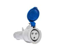 Fiche Femelle P17 32a 2p+t 220v - étanche Ip44 - Ide