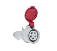 Fiche Femelle Tétrapolaire 16a 3p+n+t 380v - 5 Broches - étanche Ip44 - Ide