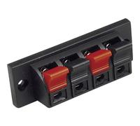 Fiche haut-parleur embase femelle, verticale BKL Electronic 0205026 Connecteur Audio Nombre de pôles (num): 4 noir 1 pc(s)