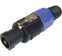 Fiche haut-parleur mâle, droit Cliff FM1245 Nombre de pôles: 4 noir, bleu 1 pc(s)