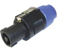 Fiche haut-parleur mâle, droit Cliff FM1250 Nombre de pôles: 4 noir, bleu