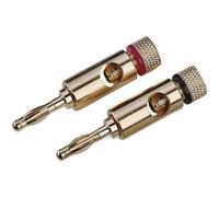Fiche haut-parleur mâle, droit High-End Nombre de pôles: 1 or 2 pc(s)