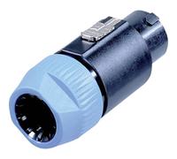 Fiche haut-parleur mâle, droit Neutrik NL8FC Nombre de pôles: 8 noir, bleu 1