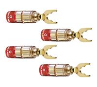 Fiche haut-parleur mâle, droit Oehlbach 3023 or 4 pc(s)