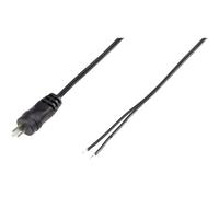 Voltcraft Fiche haut-parleur mâle droite CX034-01M (93015c94) 2 pôles Noir 1 pièce