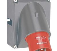Legrand Fiche inclinée Hypra 3P+T 16 A 400 V IP44 plastique rouge 052173