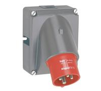 Fiche Tableau Inclinée 32 Ampères 3P+T Ip44 Rouge - Legrand Hypra 052873 G