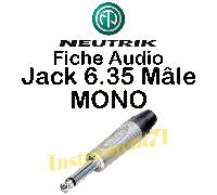Fiche Jack 6.35 Mâle MONO marque NEUTRIK NP2X