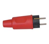 Fiche Kopp à Contact De Protection 179512005, Caoutchouc Plein, Protection Anti-pliure, Rouge