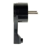 Fiche mâle 16A extraplate - Noire - Zenitech