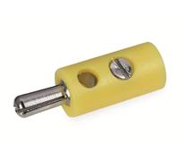 Fiche mâle 2.6 mm avec trou transversal 08892 jaune 10 pc(s)