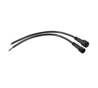 Fiche Male 2 Broche LED Impermeable Connecteur de Cable Noir