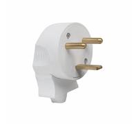 Debflex Fiche mâle électrique latérale 2P+T 20A Blanche – Remplacement/création branchement câble