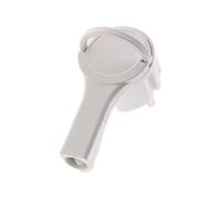 Fiche mâle 2P+T 16A extraplate - Blanc - Zenitech