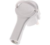 Fiche mâle 2P+T 16A extraplate - Blanc - Zenitech