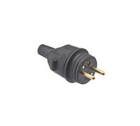 Debflex – Fiche mâle électrique étanche – 2P+T 16A – Caoutchouc noire 97x49x37 mm