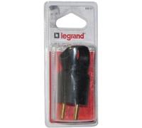 Fiche mâle 2P+T - LEGRAND - Annela - Noir - Prêt à poser - Plastique - Intérieur