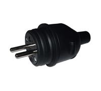 Fiche male caoutchouc 16A/250V 2P+T Electraline