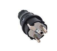 Fiche Male Caoutchouc Brochage Domestique Français 220v 16a 2p+t - étanche Ip44