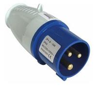 Fiche mâle CEE 17 pour raccordement sur la borne du camping