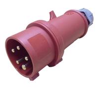 Fiche mâle CEE - MENNEKES - 16 A - IP44 - Rouge - Prêt à poser