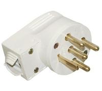 Fiche mâle électrique 20 Ampères 3 pôles + terre + neutre Legrand