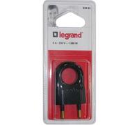 Fiche mâle - LEGRAND - 2 phases - 6 A - Plastique - Noir