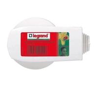 LEGRAND | Fiche M 2P+T 32A Blanc, Sortie Latérale Par Embout, Avec Serre-Câbles Pour Câbles Ø6mm à Ø20mm, Éclips De Protection