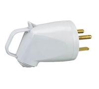 Fiche mâle Plexo 2 ports avec terre Legrand blanc 32A