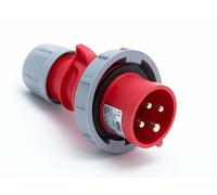 Fiche mobile 16A 4P 400V rouge IP67 SHARK 0142-6