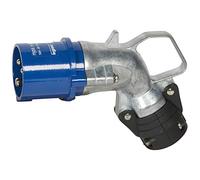 Fiche mobile coudée Hypra 16A - 2P+T - 200V~ à 250V~ métal - IP44