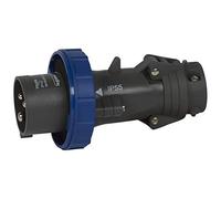 Fiche Droite Male 16 Ampères 2P+T Ip55 Bleu - Legrand Hypra 051156