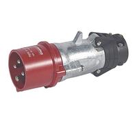 Fiche mobile droite Hypra 16A - 3P+T - 380V~ à 415V~ - métal - IP44