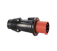 Fiche mobile droite Hypra 63A - 3P+T - 380V~ à 415V~- caoutchouc - IP44