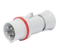 Fiche mobile droite IEC 309 HP IP44/IP54 3P+N+T 16A 380 - 415V Rouge - - GW60009FH