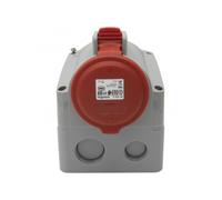 Legrand Prise saillie fixe 555258 32A 3P+PE IP44 IK09 380–415V Rouge/Gris