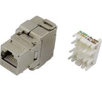 Fiche modulaire femelle, sans outils TRU COMPONENTS 1425903 RJ45 Cat6 femelle, droit métal 1 pc(s)