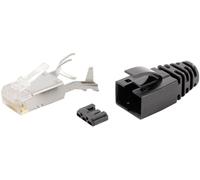 Fiche modulaire mâle blindée CAT 6 BEL Stewart Connectors SS-39200-011 RJ45 mâle, droit Pôle: 8P8C transparent 1 pc(s)