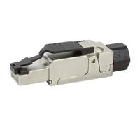 Fiche Modulaire RJ45 - LOGILINK - IWP-8P8C-RJ45 - CAT6A - Gris - Connecteur Réseau