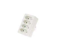 Fiche multiple, 4 prises euro perel eb14