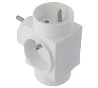 Fiche multiprise 3 sorties latérale - 3 x 2P+T - Dhome