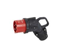 - Fiche Noire mobile coudée Hypra IP44 16A - 3P+T - caoutchouc