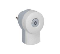 Legrand – Fiche mâle avec terre – Double fonction – Interrupteur On/Off 16A – Blanc