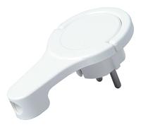Fiche plate à contact de protection Kopp 172002037 230 V blanc IP20